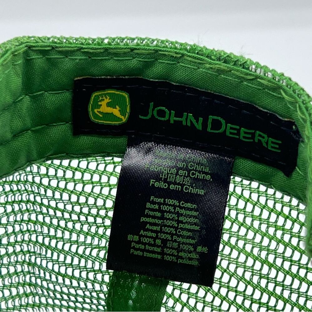 John Deere Moline Green White Mesh Back Baseball Hat Men’s Size 0 - Picture 4 of 5